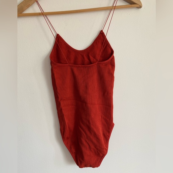 Urban outfitters red ribbed bodysuit - Picture 3 of 5